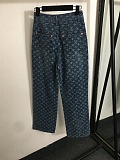 SUPER WHOLESALE | Old Money Monogram Denim Skirt Set