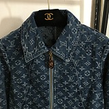 SUPER WHOLESALE | Old Money Monogram Denim Jacket Top