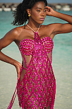 SUPER WHOLESALE |  Rhinestone Halter Dress