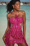 SUPER WHOLESALE |  Rhinestone Halter Dress