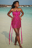 SUPER WHOLESALE |  Rhinestone Halter Dress