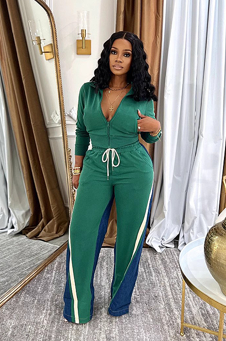 SUPER WHOLESALE |  Patchwork Tracking Suit