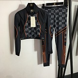 SUPER WHOLESALE |  Monogram Patchwork Legging Set