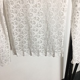 SUPER WHOLESALE |  Monogram See-through Blouse