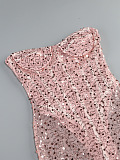 SUPER WHOLESALE | Strapless Sequins Dress
