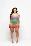 SUPER WHOLESALE |Rainbow Fringe Dress