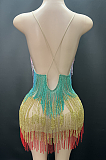 SUPER WHOLESALE |Rainbow Fringe Dress