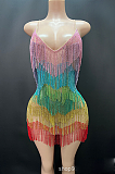 SUPER WHOLESALE |Rainbow Fringe Dress