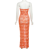 SUPER WHOLESALE |  Strapless Lace Dress