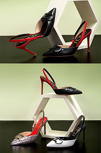 SUPER WHOLESALE | Slingback Pointed Toe Heels