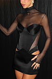 SUPER WHOLESALE | Patchwork See-through Dress