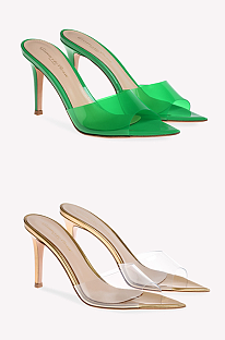 SUPER WHOLESALE | Transparent Open-toe Heels Sandal