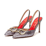 SUPER WHOLESALE | Slingback Pointed Toe Heels
