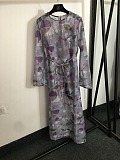 SUPER WHOLESALE | See-through Printed Long Dress