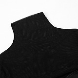 SUPER WHOLESALE | Patchwork See-through Dress