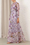 SUPER WHOLESALE | See-through Printed Long Dress