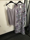 SUPER WHOLESALE | See-through Printed Long Dress