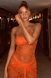 SUPER WHOLESALE |  Strapless Lace Dress