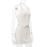 SUPER WHOLESALE | Vest Skirt Set