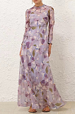 SUPER WHOLESALE | See-through Printed Long Dress