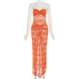 SUPER WHOLESALE |  Strapless Lace Dress