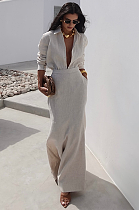 SUPER WHOLESALE |  Shirt Set in Light Grey