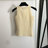 SUPER WHOLESALE | Embroidered Bow Knitted Tank Top