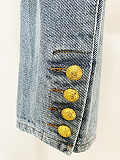 SUPER WHOLESALE | Roun Neck Denim Jacket Top
