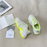 SUPER WHOLESALE |  Sneaker in White and Lime Green