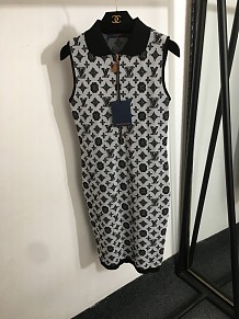 SUPER WHOLESALE | Monogram Off-shoulder Dress