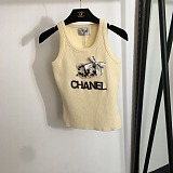 SUPER WHOLESALE | Embroidered Bow Knitted Tank Top