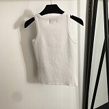 SUPER WHOLESALE | Embroidered Bow Knitted Tank Top