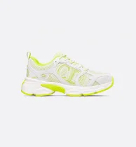 SUPER WHOLESALE |  Sneaker in White and Lime Green