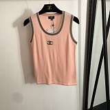 SUPER WHOLESALE |   Knitted Tank Top in Two Tones