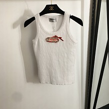 SUPER WHOLESALE | Embroidered   Knitted Tank Top