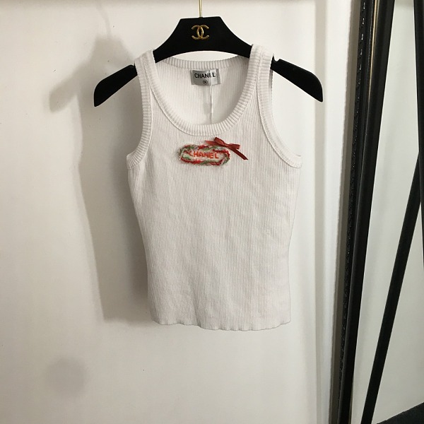 SUPER WHOLESALE | Embroidered   Knitted Tank Top