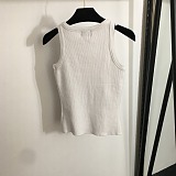 SUPER WHOLESALE | Embroidered   Knitted Tank Top