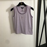 SUPER WHOLESALE |   Knitted Tank Top in Two Tones
