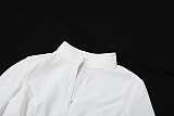 SUPER WHOLESALE |  Peated Skirt Set in White