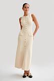 SUPER WHOLESALE | Round Neck Knitted long Dress
