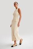 SUPER WHOLESALE | Round Neck Knitted long Dress