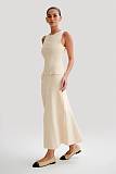 SUPER WHOLESALE | Round Neck Knitted long Dress