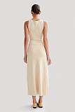SUPER WHOLESALE | Round Neck Knitted long Dress