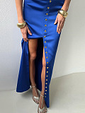 SUPER WHOLESALE | Single-breasted Skirt Set