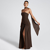 SUPER WHOLESALE | Split Strapless Dress