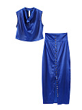 SUPER WHOLESALE | Single-breasted Skirt Set