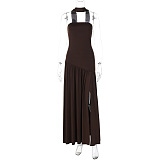 SUPER WHOLESALE | Split Strapless Dress