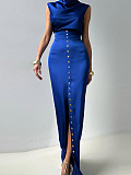 SUPER WHOLESALE | Single-breasted Skirt Set