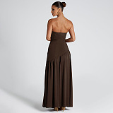 SUPER WHOLESALE | Split Strapless Dress