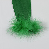 SUPER WHOLESALE | Feather Patchwork 2 Pieces